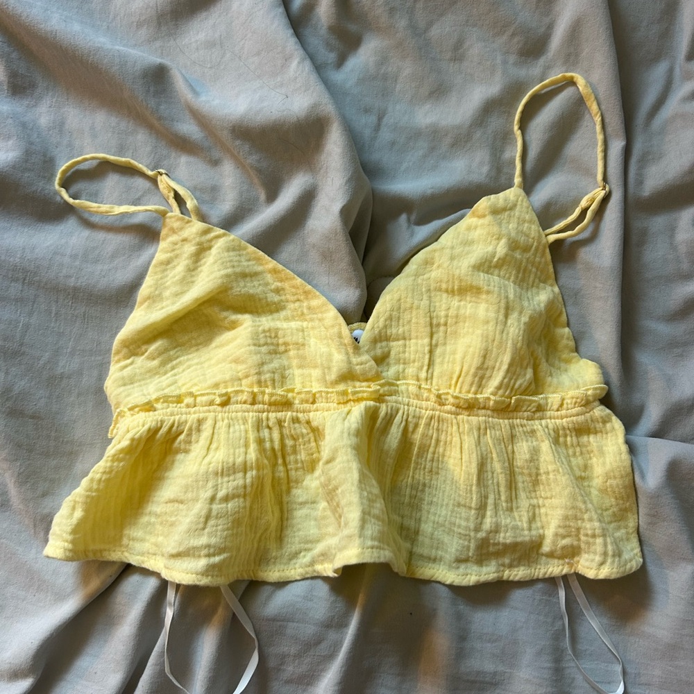 Princess Polly Yellow tank Top